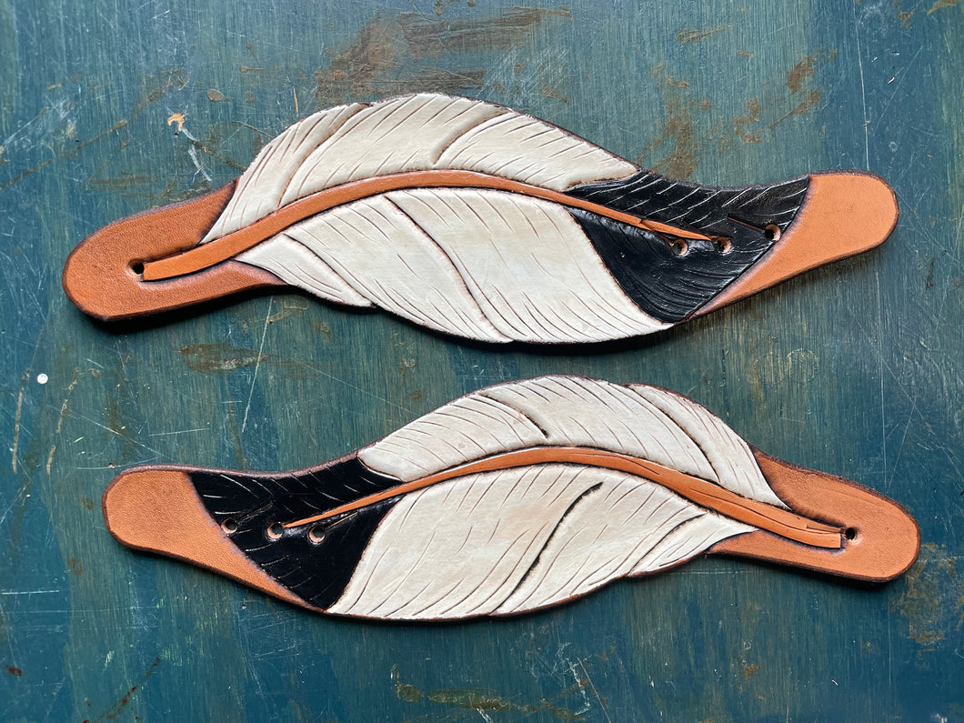 Feather Dovetail Spur Straps