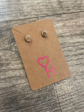 Leather Stud Earrings