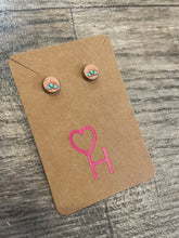 Leather Stud Earrings