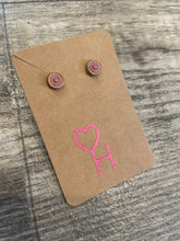 Leather Stud Earrings